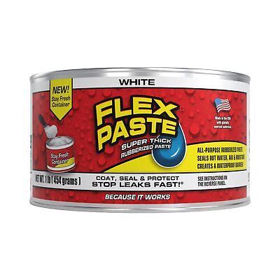 Flex Paste, 1 lb Can, White, Waterproof Paintable。